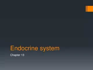 endocrine system