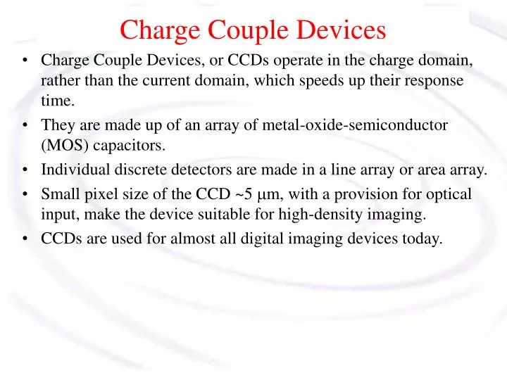 charge couple devices