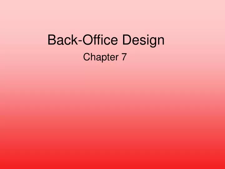 back office design