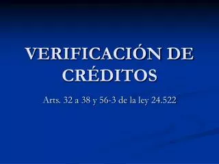 verificaci n de cr ditos