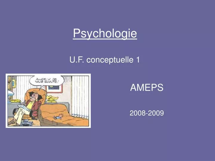 psychologie u f conceptuelle 1