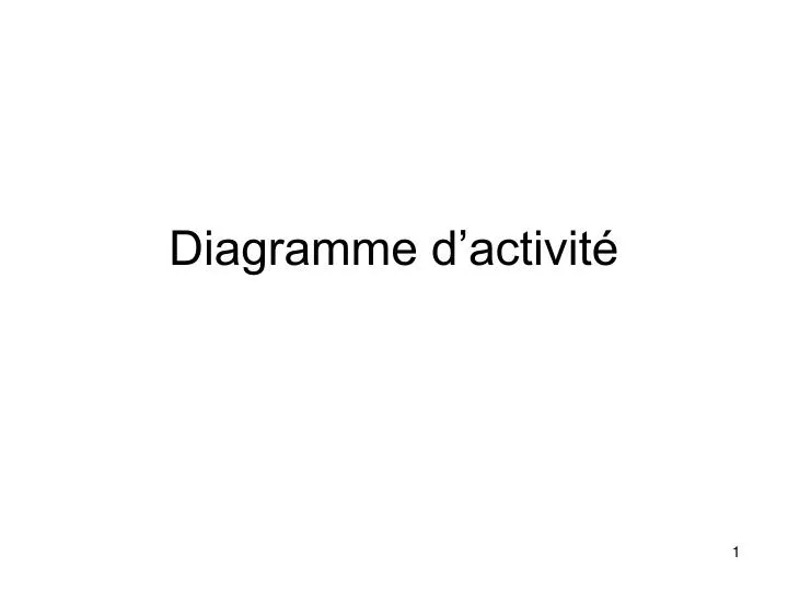 diagramme d activit