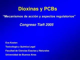 dioxinas y pcbs