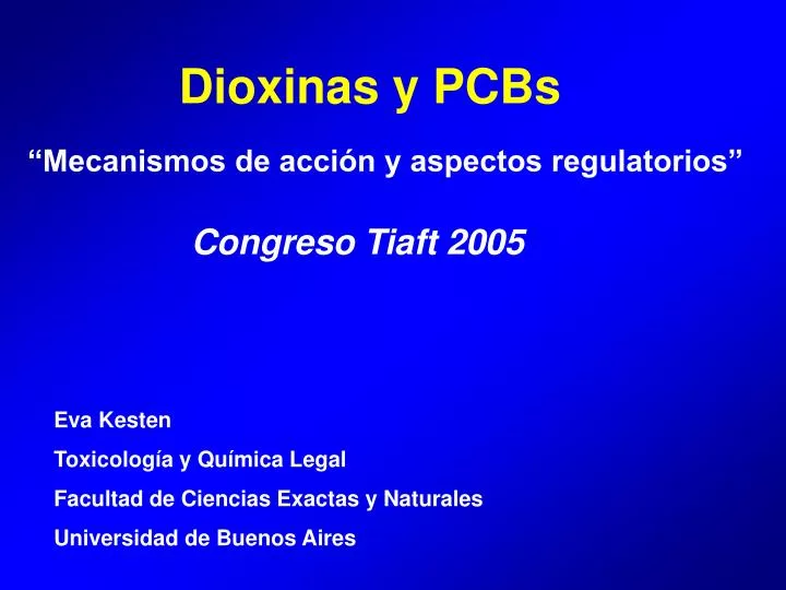 dioxinas y pcbs