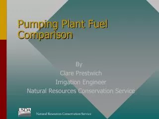 Pumping Plant Fuel Comparison