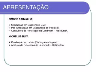 apresenta o