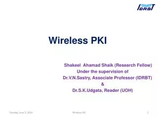 Wireless PKI