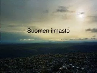 suomen ilmasto