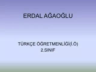 erdal a ao lu