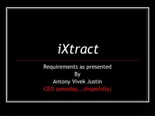 ixtract