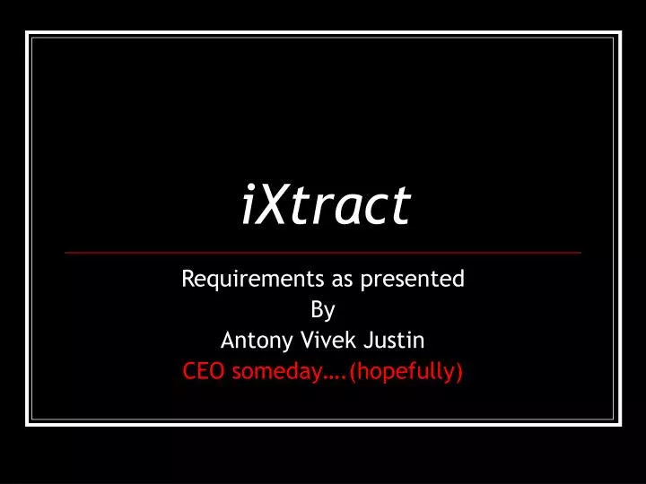 ixtract