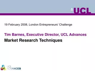 19 February 2008, London Entrepreneurs’ Challenge