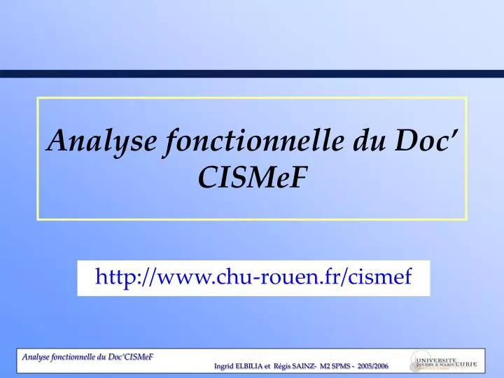 http www chu rouen fr cismef