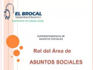 SUPERINTENDENCIA DE ASUNTOS SOCIALES