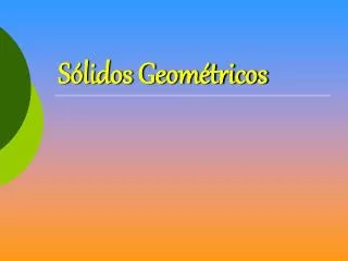 s lidos geom tricos