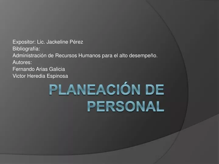 planeaci n de personal