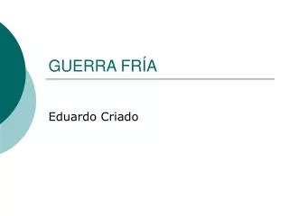 guerra fr a