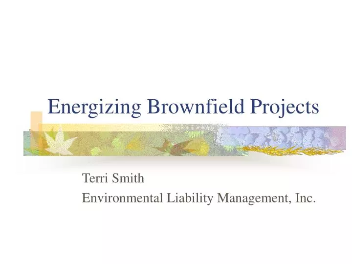 energizing brownfield projects