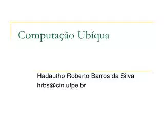 computa o ub qua
