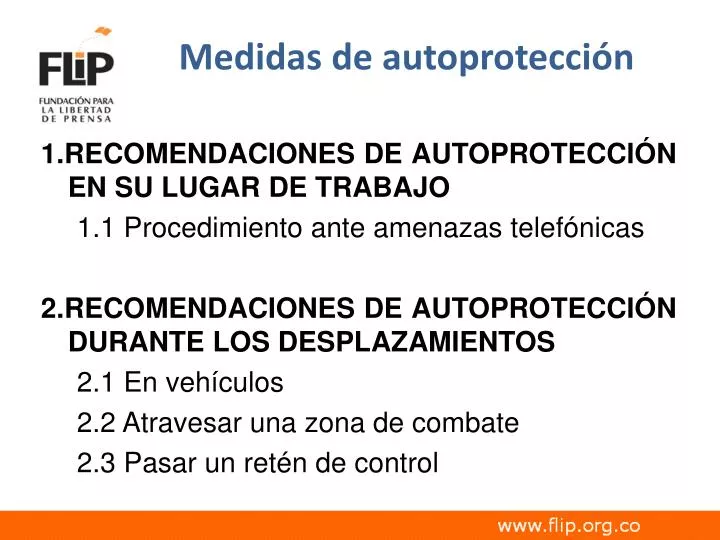 medidas de autoprotecci n