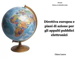 Direttiva europea e piani di azione per gli appalti pubblici elettronici