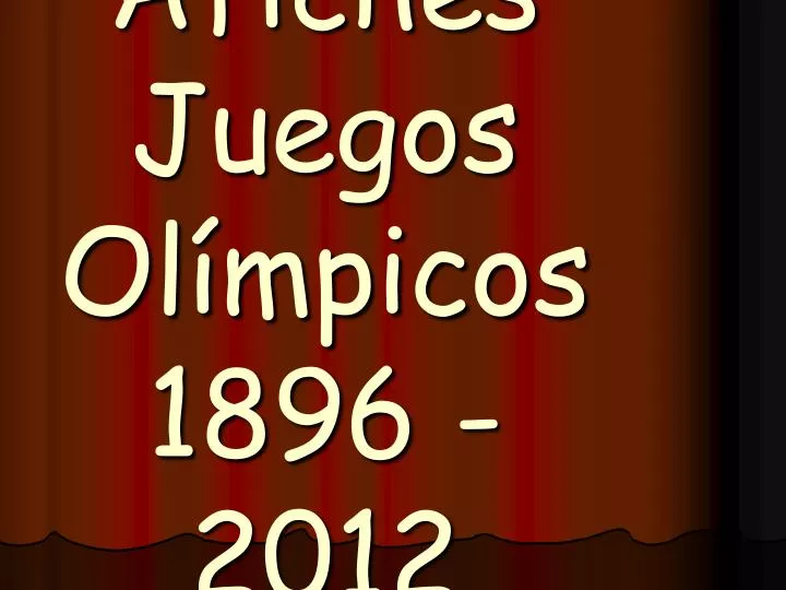 afiches juegos ol mpicos 1896 2012