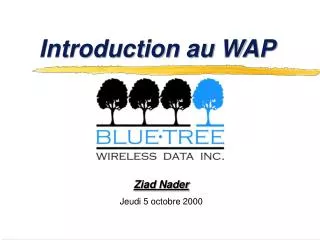 Introduction au WAP