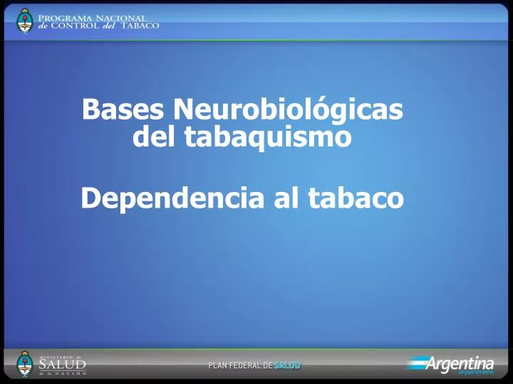 bases neurobiol gicas del tabaquismo dependencia al tabaco