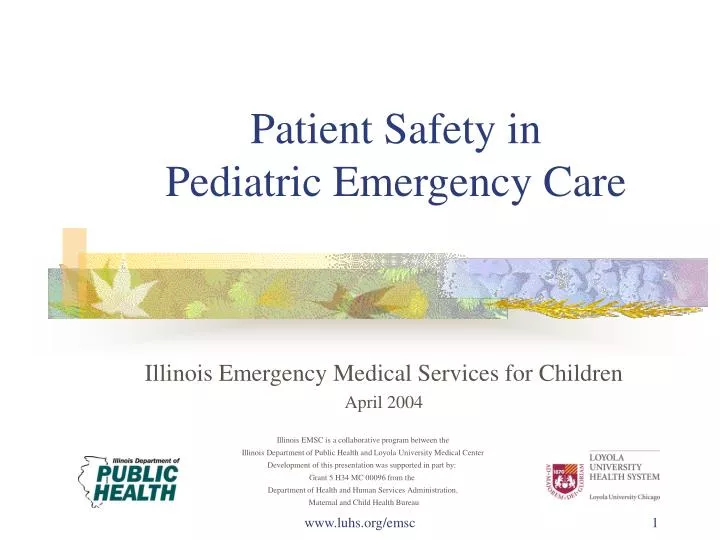 patient safety in pediatric emergency care