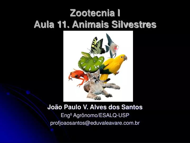 zootecnia i aula 11 animais silvestres