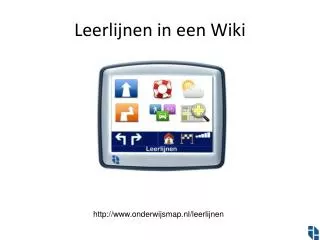 Leerlijnen in een Wiki