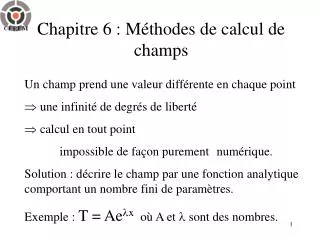 chapitre 6 m thodes de calcul de champs