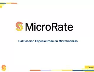 Calificación Especializada en Microfinanzas