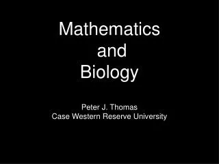 Mathematics and Biology