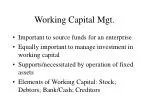 Working Capital Mgt. - slide 1