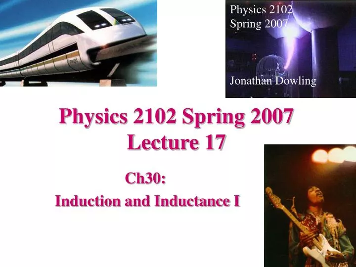 physics 2102 spring 2007 lecture 17