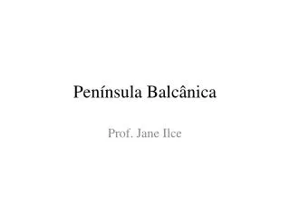 pen nsula balc nica