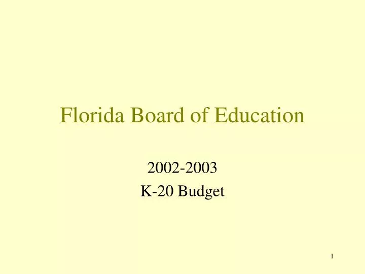 florida board of education