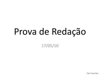 prova de reda o