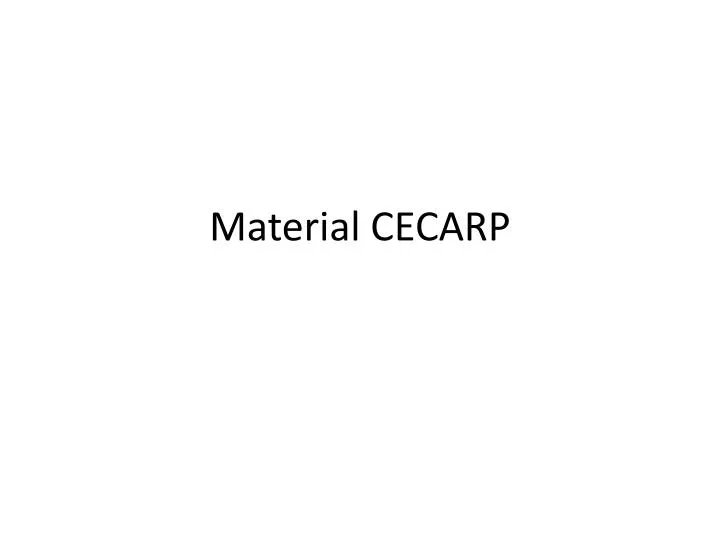 material cecarp