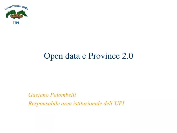 open data e province 2 0