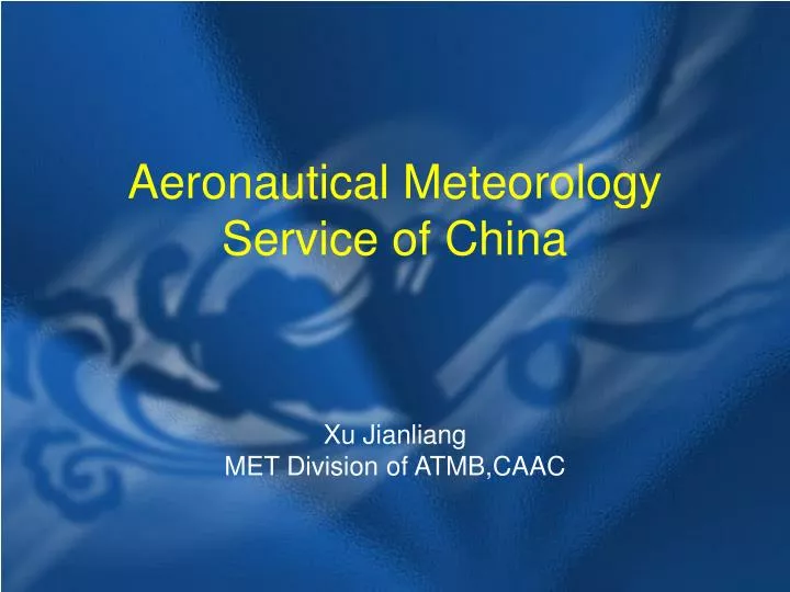 aeronautical meteorology service of china