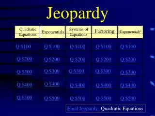 Jeopardy