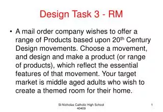 Design Task 3 - RM