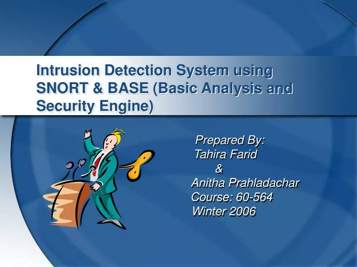 intrusion detection system using snort base basic analysis and security engine