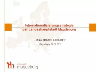 Internationalisierungsstrategie der Landeshauptstadt Magdeburg