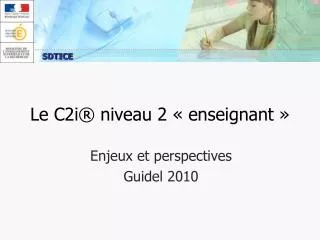 le c2i niveau 2 enseignant