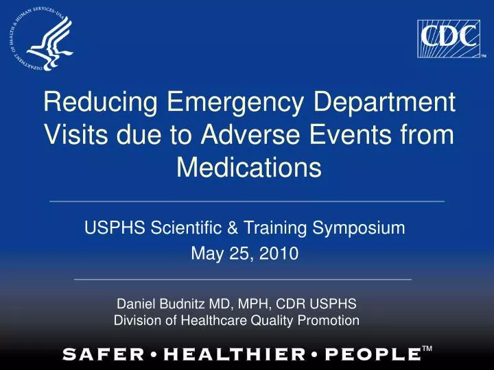 reducing emergency department visits due to adverse events from medications
