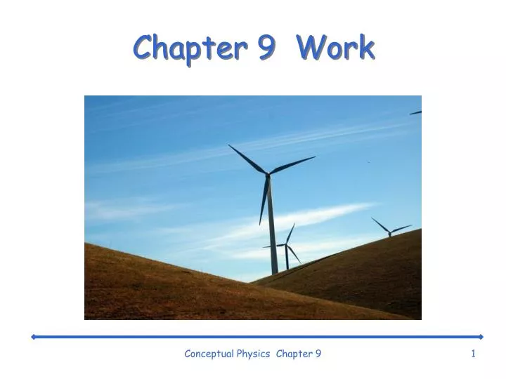 chapter 9 work