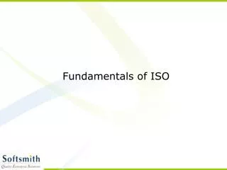 Fundamentals of ISO